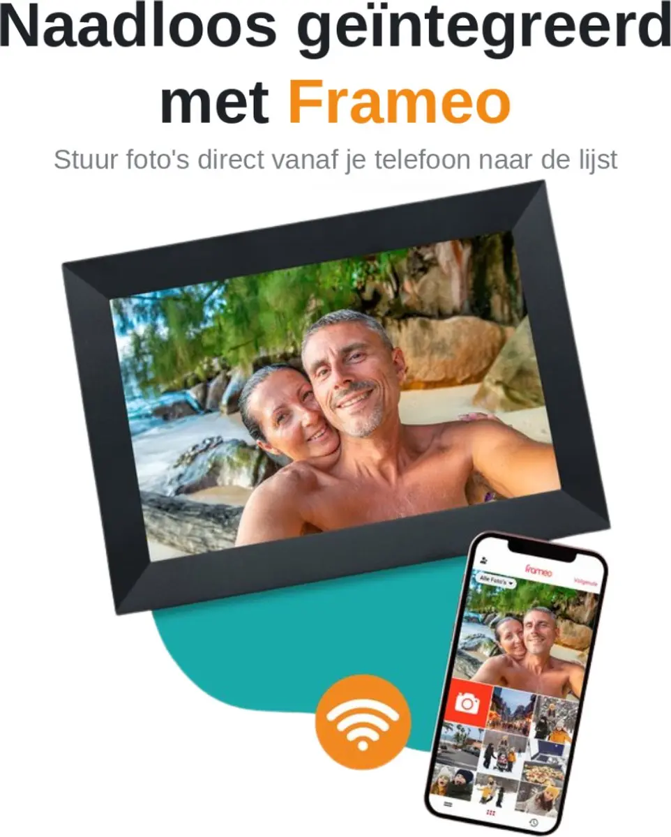 Pora&Co Digitale Fotolijst DASADASFAS123 10.1" - Zwart