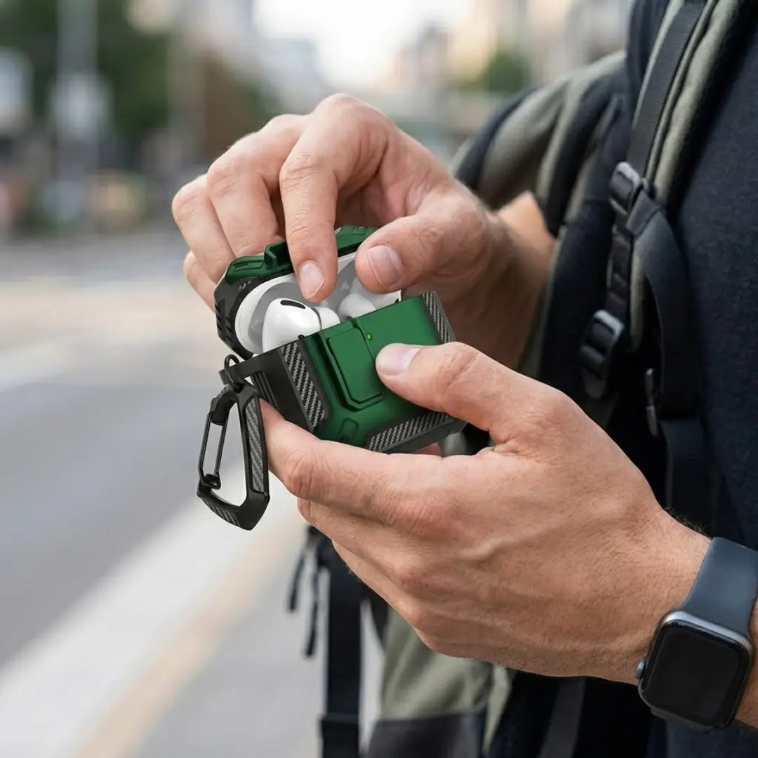 NUVEX Groen Hoesje AirPods Pro 3 - Cleaning Kit