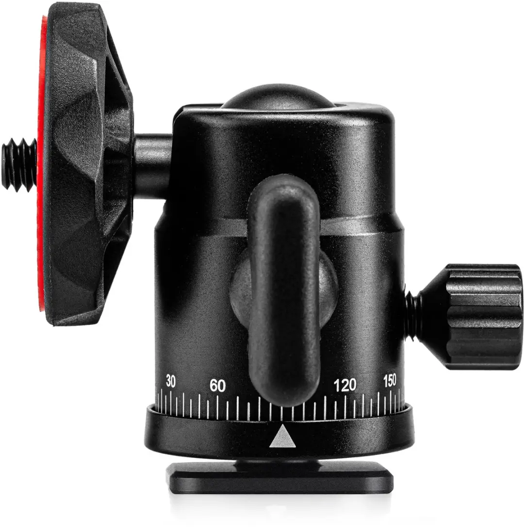 MOJOGEAR P05-C Draaibare Statiefkop - 4kg - Rood/Zwart