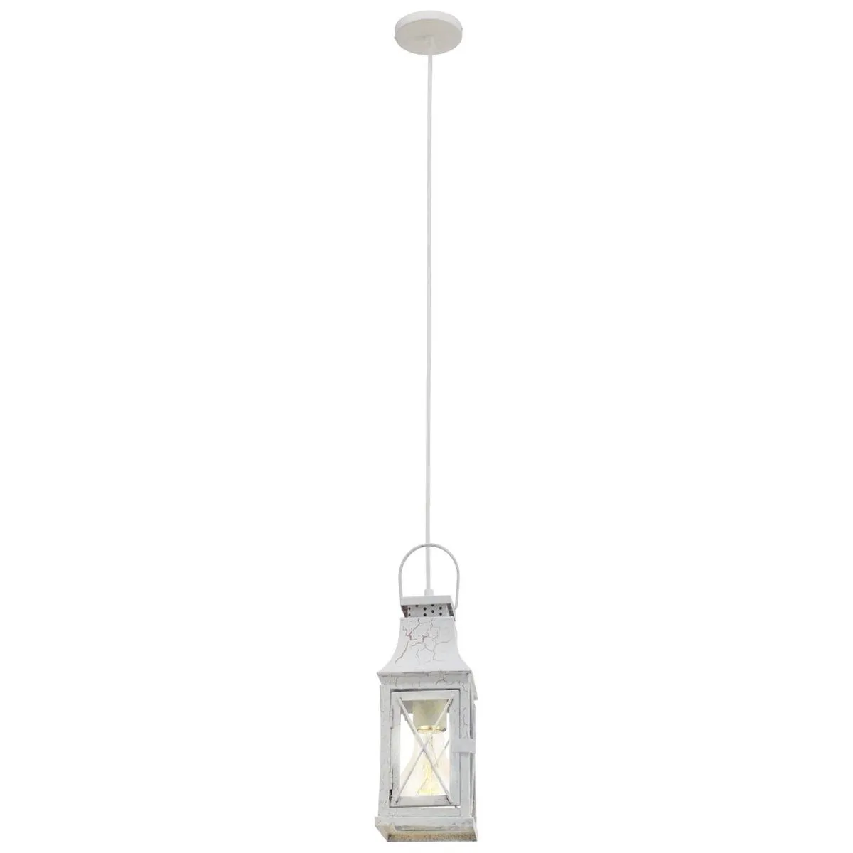 Eglo Vintage Lisburn Hanglamp 1 Lichtpunt Antiek Wit