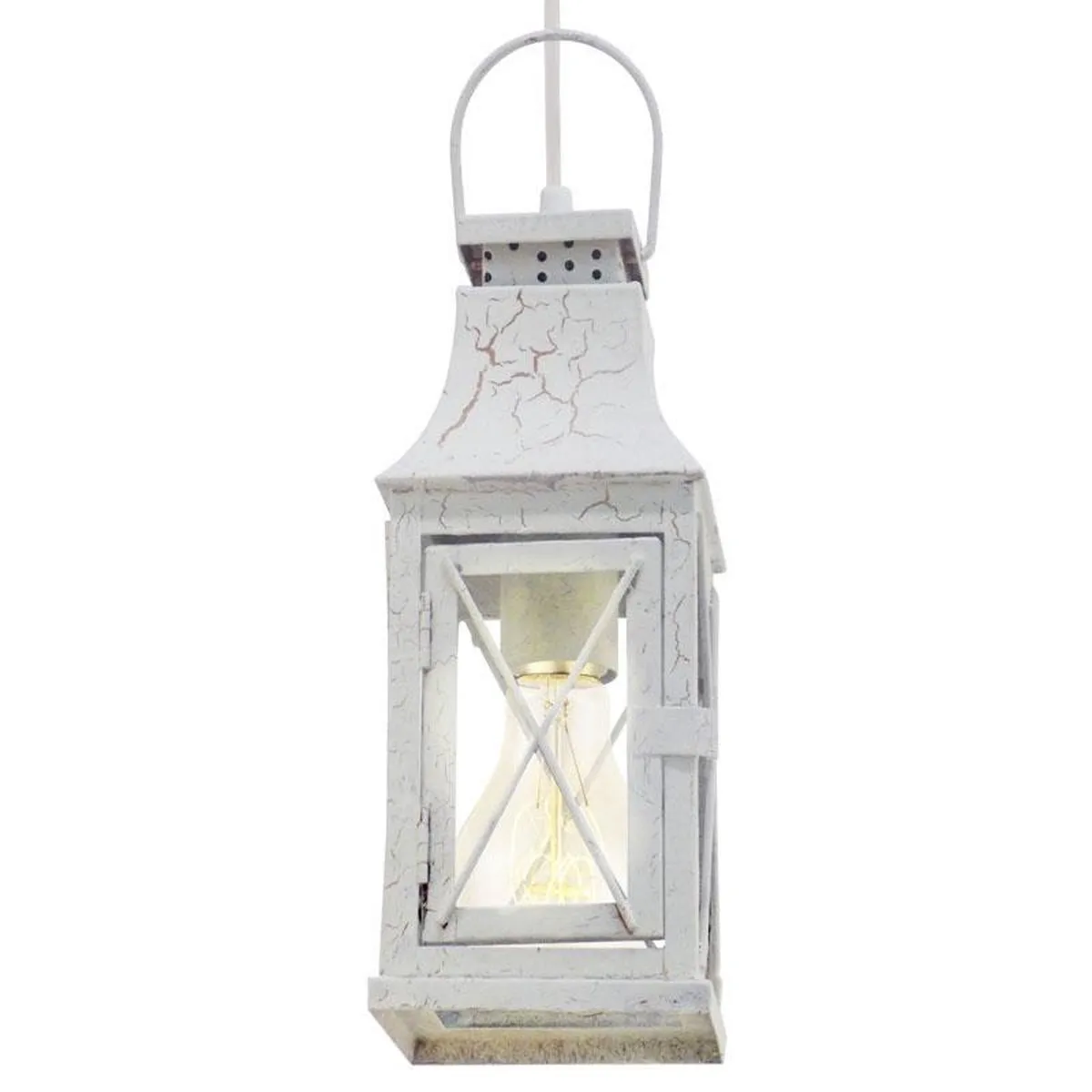 Eglo Vintage Lisburn Hanglamp 1 Lichtpunt Antiek Wit