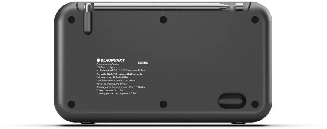 Blaupunkt DR8BK Draagbare DAB+ Radio - Zwart