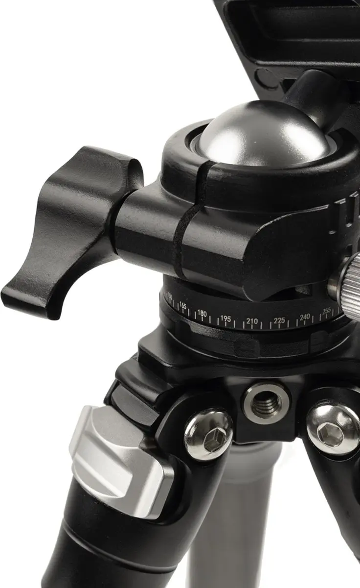 Caruba Travelstar 70C Carbon Statief - 3 Secties - Zwart