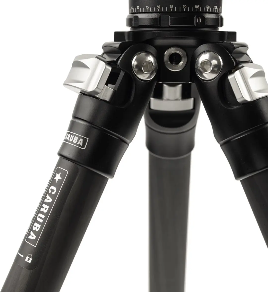 Caruba Travelstar 70C Carbon Statief - 3 Secties - Zwart