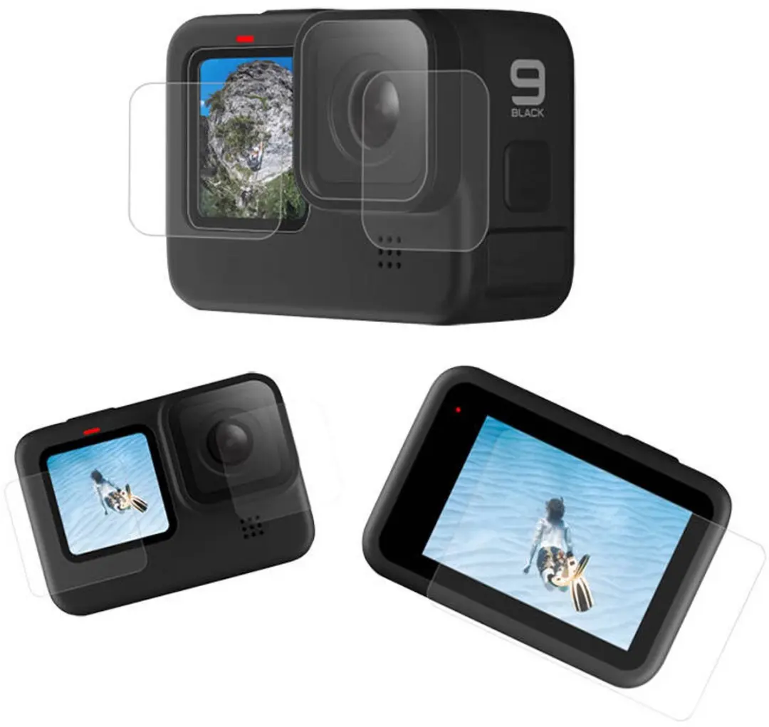 Telesin Gehard Glas Bescherming GoPro Hero 12/11/10/9 - Transparent - afbeelding 2 van 6