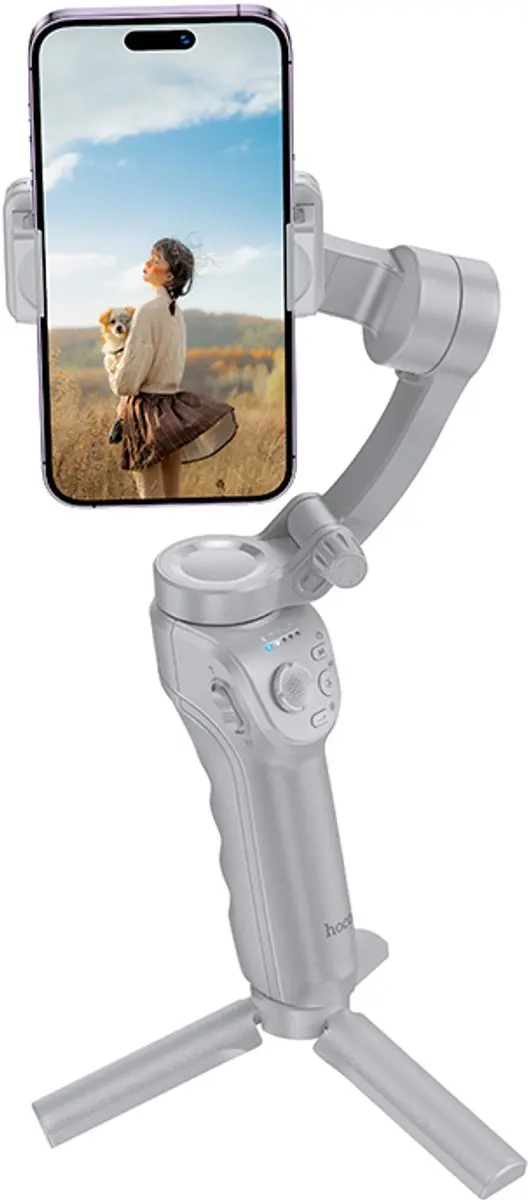 Hoco Smart Gimbal K24 - 3-Assig - 10 Uur - Zwart - afbeelding 3 van 6