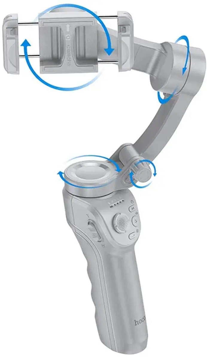 Hoco Smart Gimbal K24 - 3-Assig - 10 Uur - Zwart - afbeelding 6 van 6
