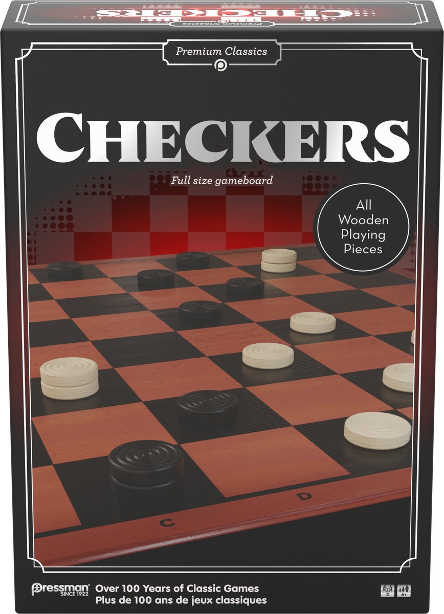Goliath Classics Checkers - Damspel - Dammen - Denkspel - Bordspel - 1 tegen 1