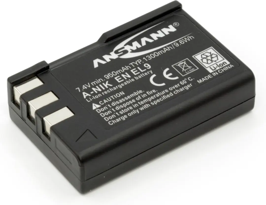 Ansmann EN-EL9 Li-ion Accu 1300mAh - afbeelding 6 van 6