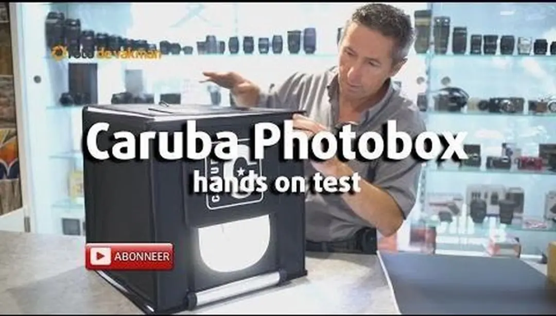 Caruba D177071 Portable Photocube Bi-Color LED 60cm - 4x Achtergronden