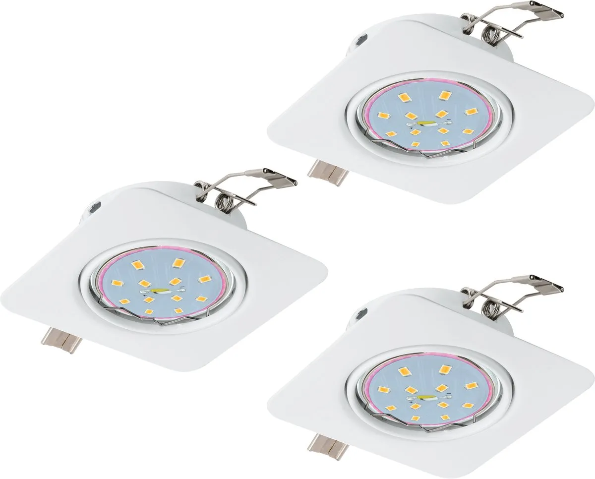 Eglo Peneto Inbouwspot LED 3000K - 3 Stuks