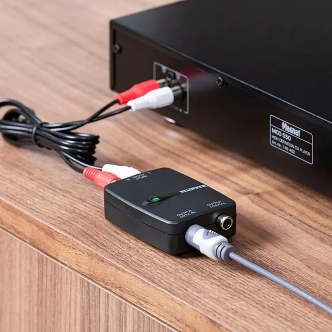 Marmitek Connect AD12 Audio Converter - Toslink - RCA