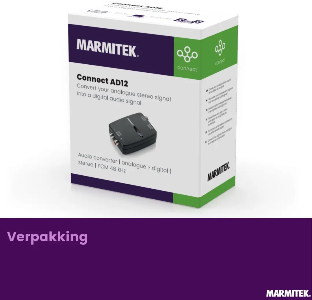 Marmitek Connect AD12 Audio Converter - Toslink - RCA - afbeelding 6 van 6