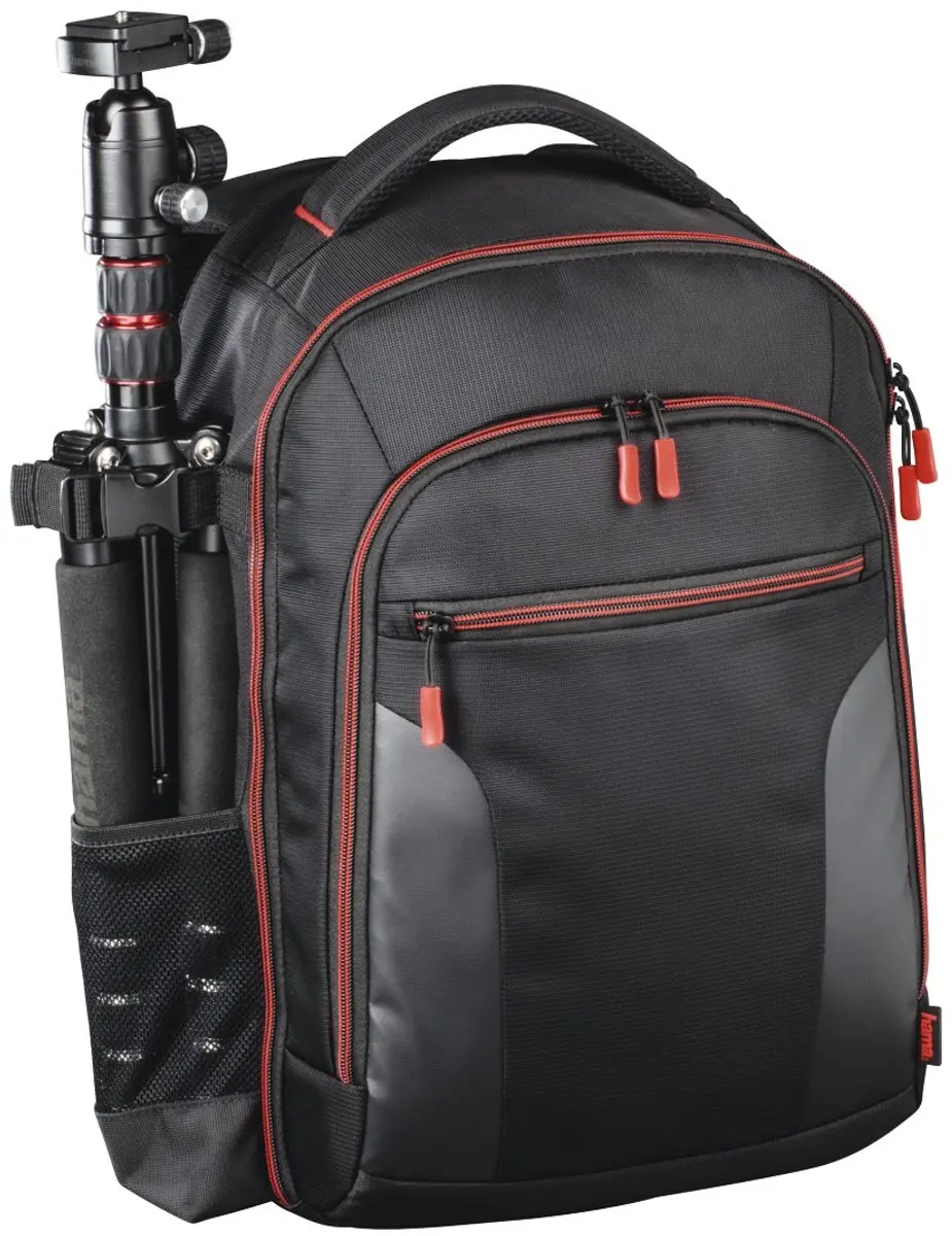 Hama Miami Camera-rugzak 190 - Zwart/rood - afbeelding 5 van 6