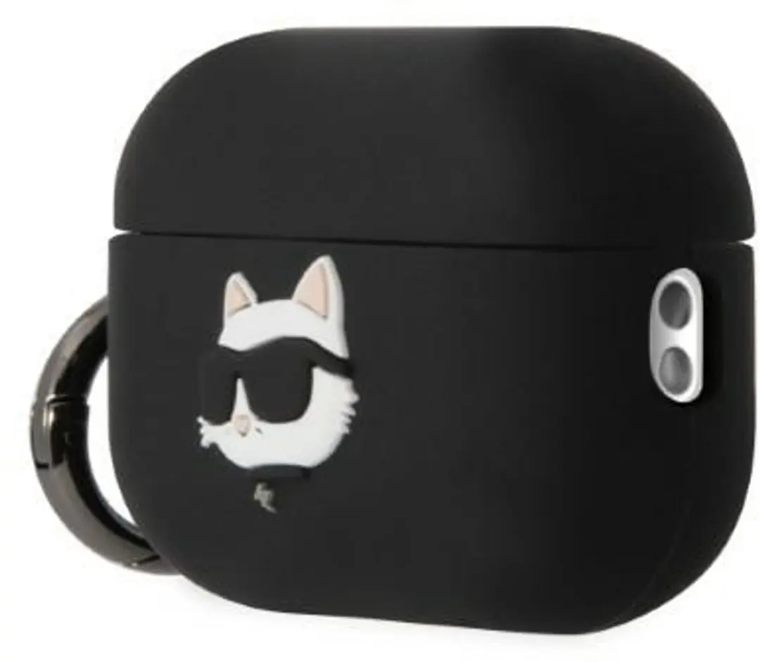 Karl Lagerfeld Choupette 3D Hoesje AirPods Pro 2 - Zwart