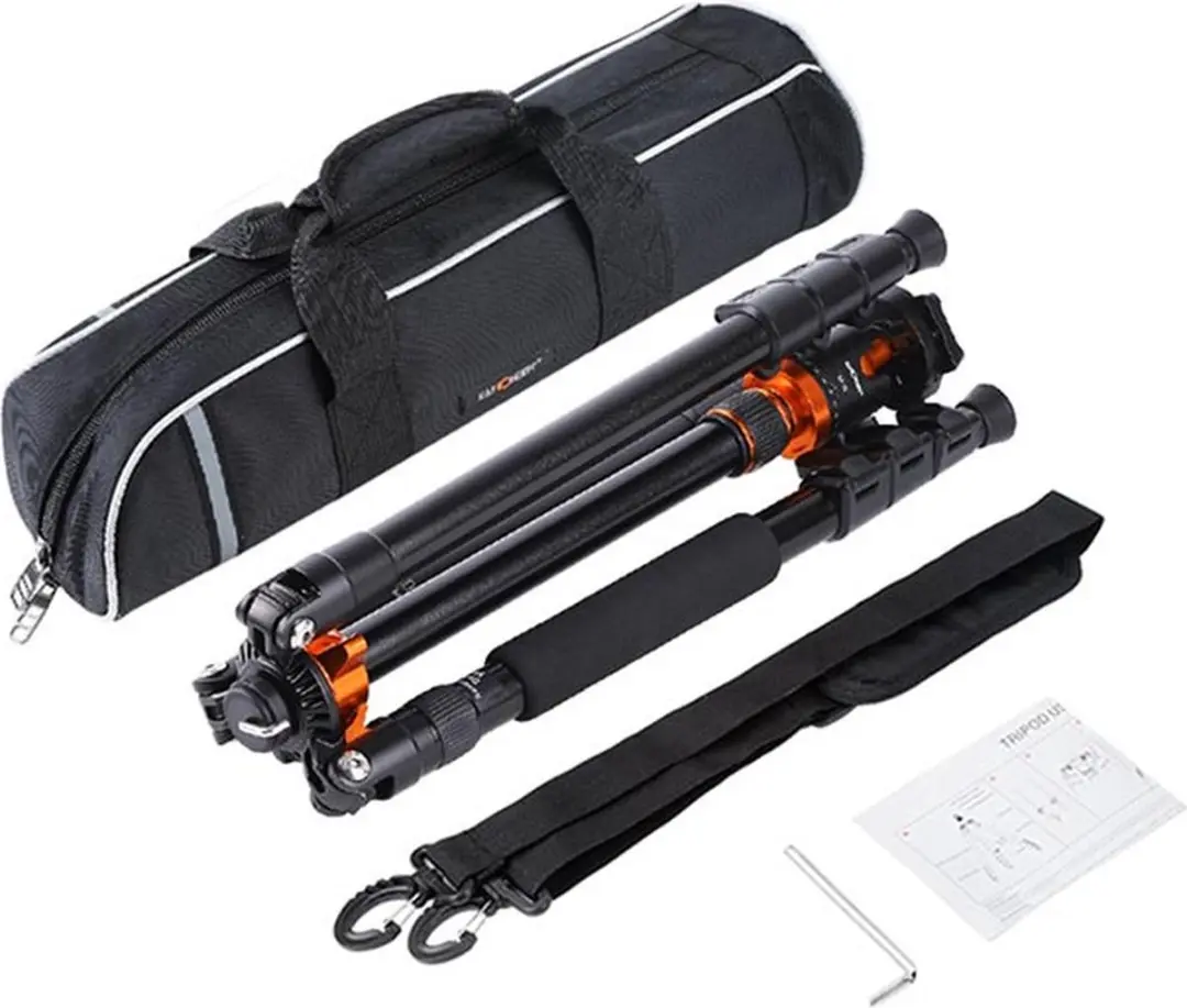 K&F Concept K254A3 BH-28L Statief - 10kg - Oranje/Zwart - afbeelding 6 van 6