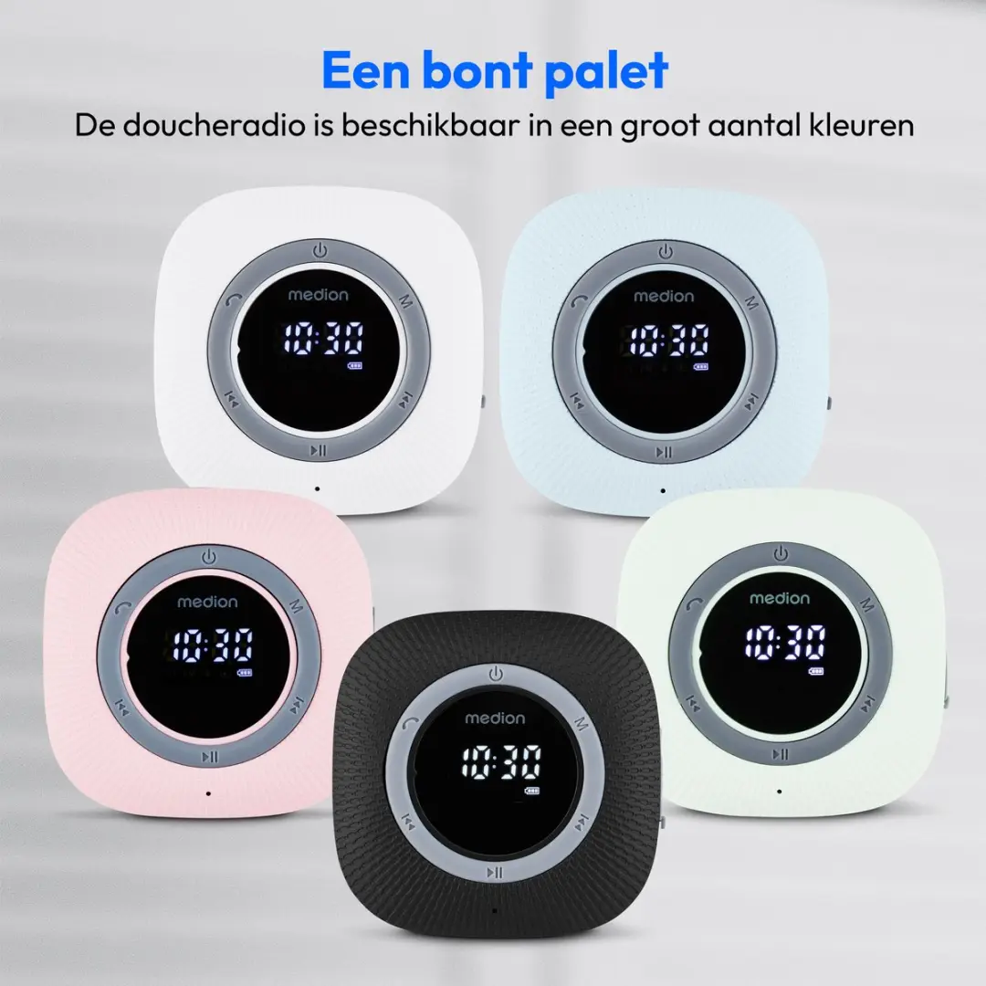Medion MD43884 Doucheradio - Bluetooth - IPX6 - 3W - Roze