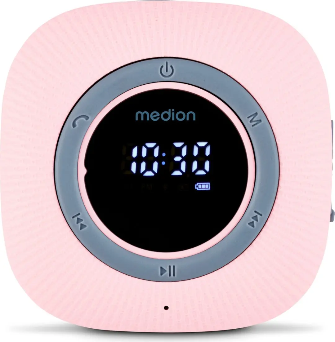 Medion MD43884 Doucheradio - Bluetooth - IPX6 - 3W - Roze