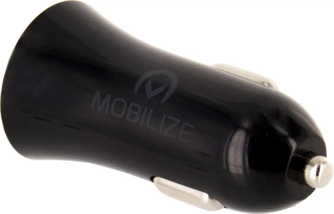Mobilize Dual USB Autolader USB-C 12W - Zwart