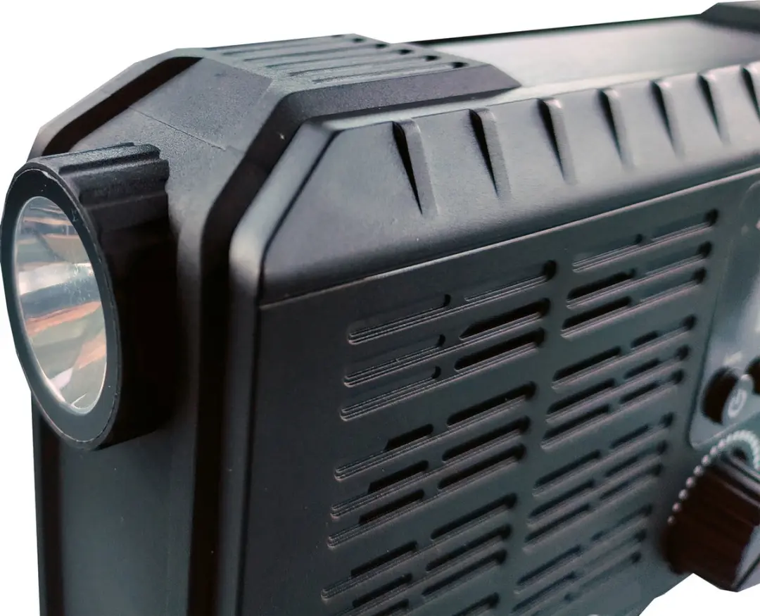 Powerplus Ox Solar Dynamo Radio - USB Powerbank - Zwart - afbeelding 6 van 6