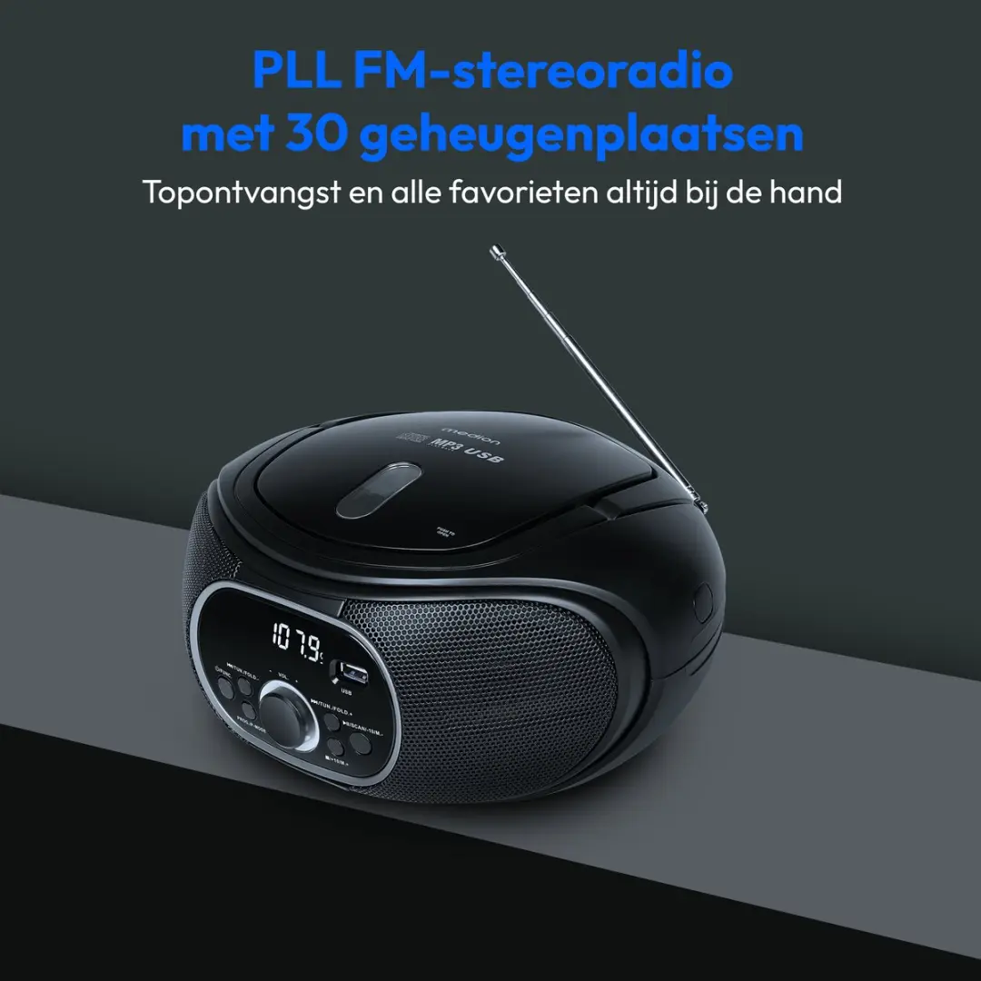 Medion E65711 Boombox - 24W - Zwart