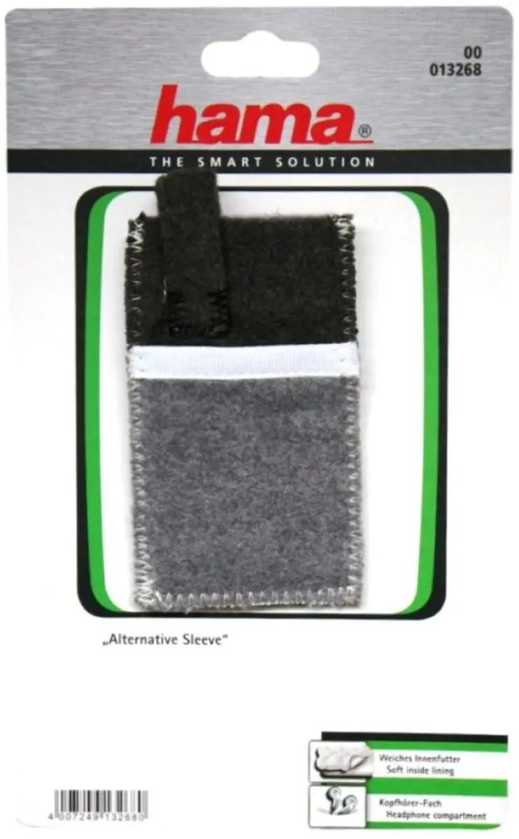 Hama Alternative Sleeve MP3 Felt Case S - Grijs
