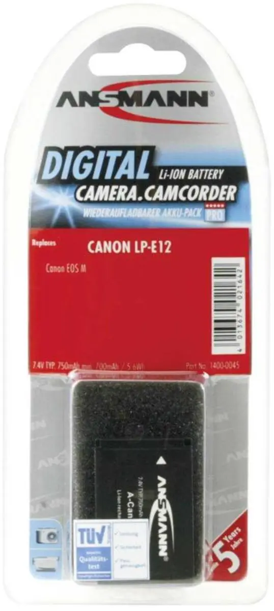 Ansmann A-Can LP-E12 Li-ion Accu 10mAh - ANSMANN_665504