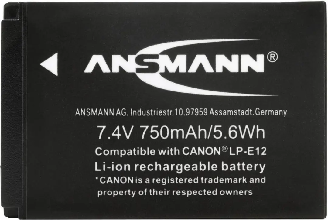 Ansmann A-Can LP-E12 Li-ion Accu 10mAh - ANSMANN_665504