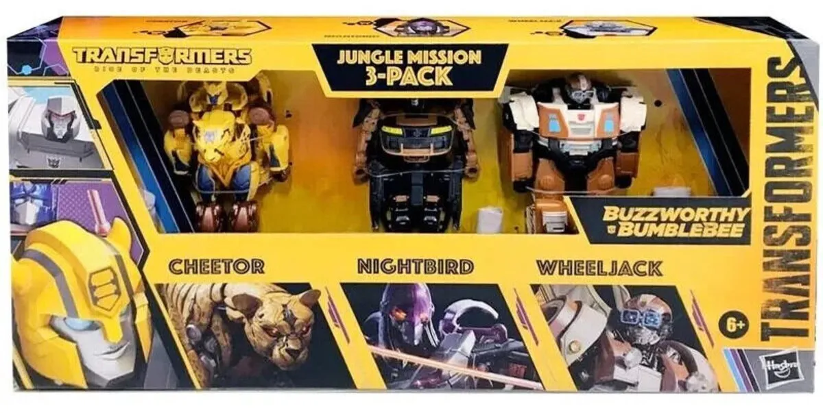 Hasbro Transformers Rise of the Beasts Jungle Mission 1 - 3 Stuks