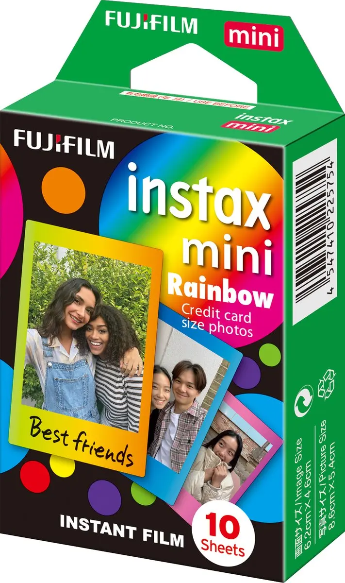 FUJIFILM instax Mini Film - 10 Stuks - Rainbow