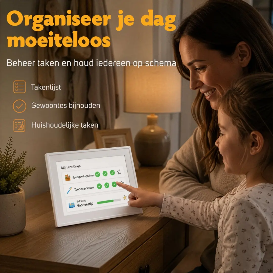 Pora&co DK-101-W Digitale Kalender 10,1" Touchscreen - 1080P - 32GB Wit
