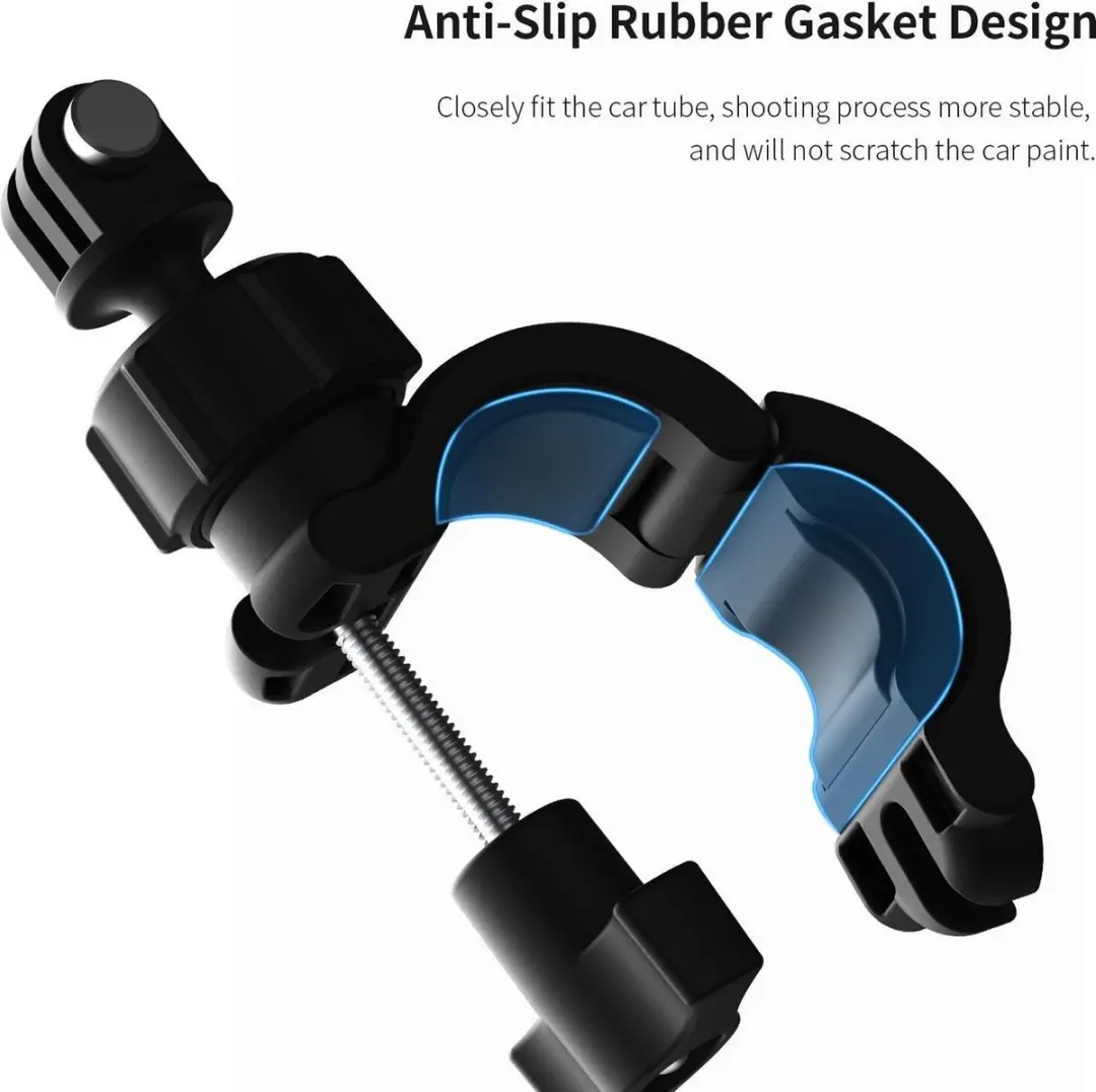 Telesin Action Camera Stuurhouder 360° Draaibaar - Zwart - afbeelding 6 van 6