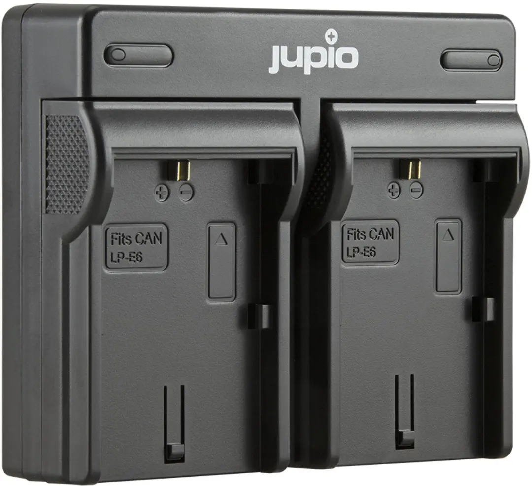 Jupio LP-E6NH Accu - 2600mAh - 2 Stuks + USB Dual Oplader