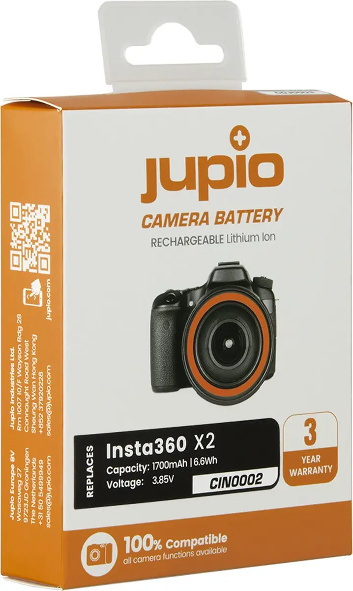 Jupio Insta360 X2 CIN0002 Accu 1700mAh