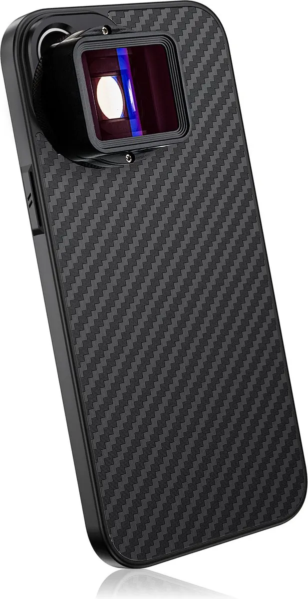 MOJOGEAR 17mm Lenscase iPhone 15 - Carbon Zwart