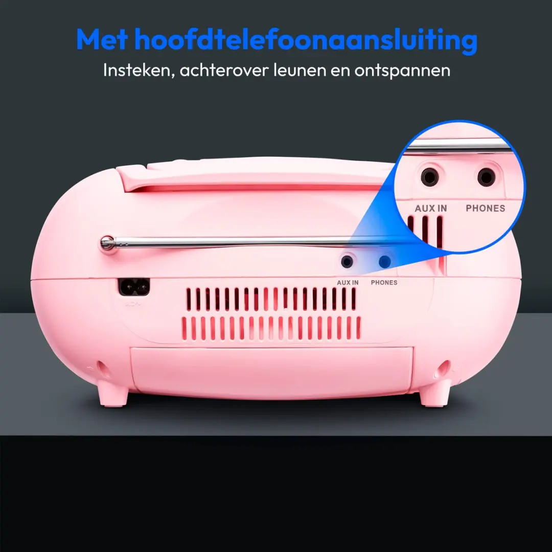 Medion MD44176 Boombox - 22W - Roze