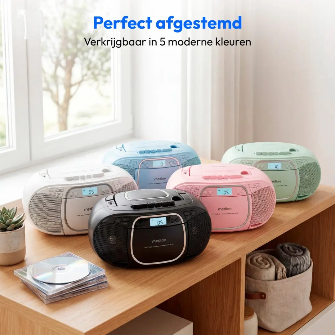 Medion MD44176 Boombox - 22W - Roze