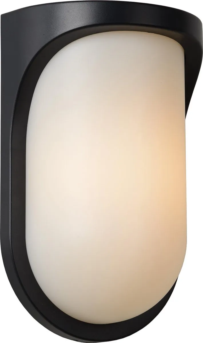 Lucide LUGO Wandlamp Buiten LED 8W 3000K - IP44 - Zwart