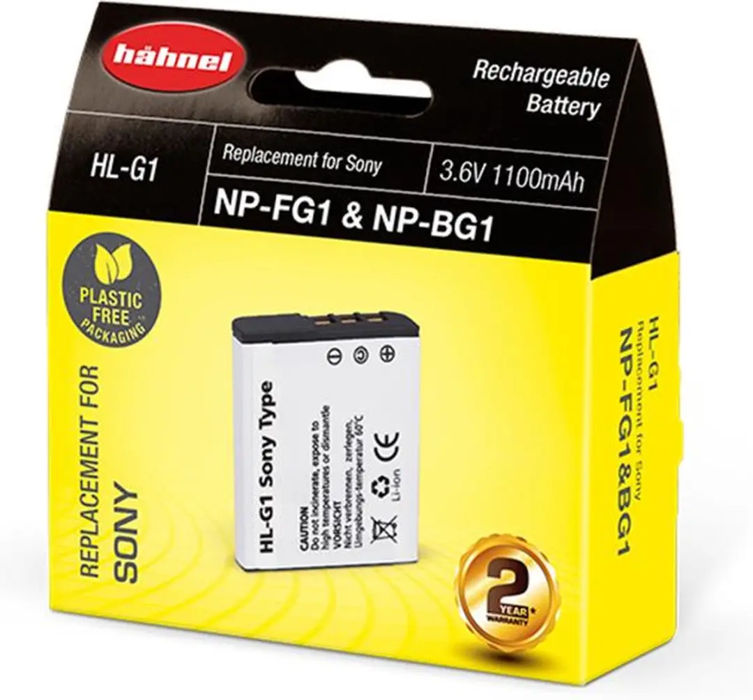 Hähnel HL-G1 Accu 1050mAh - Sony NP-BG1/NP-FG1