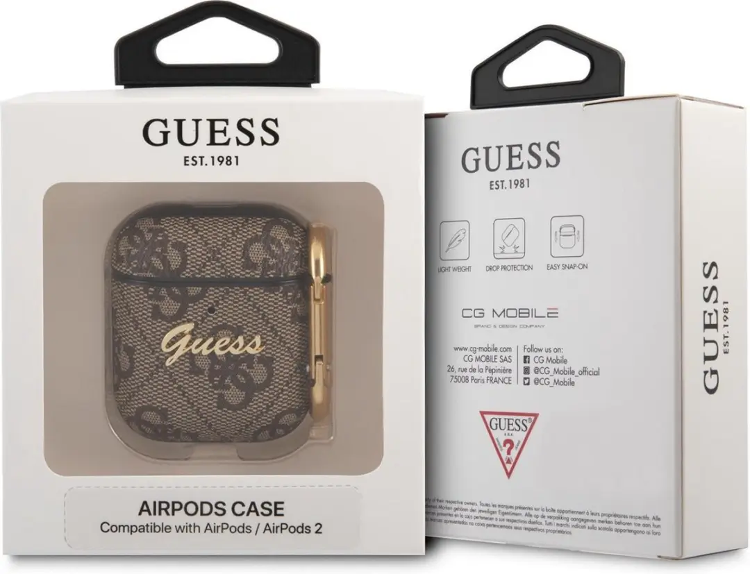 Guess GUA24GSMW AirPods Hoesje - Bruin