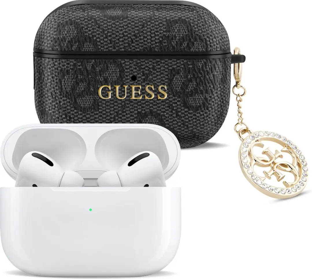 GUESS Hoesje AirPods Pro 4G Script - Zwart