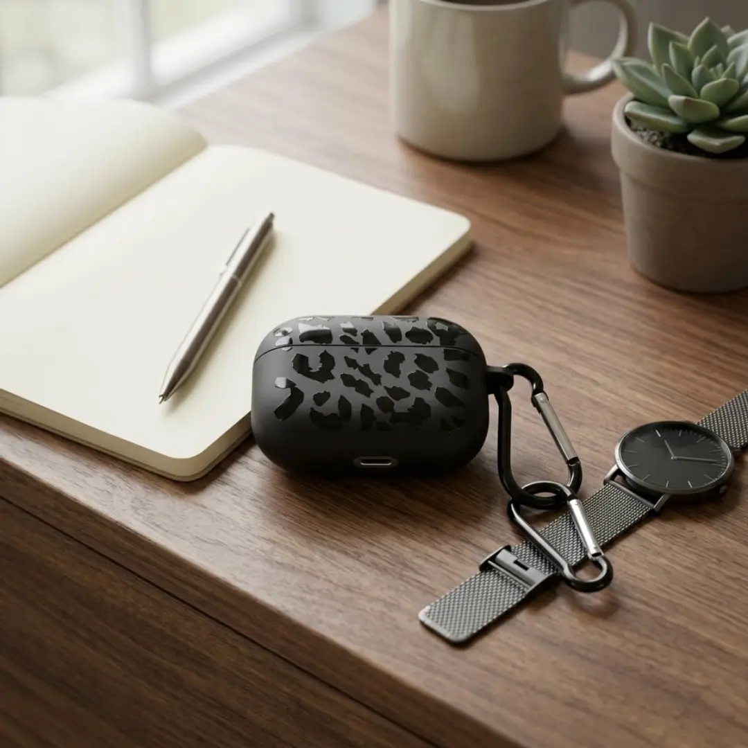 NUVEX Hoesje AirPods Pro 3 - Zwart Grafisch Patroon