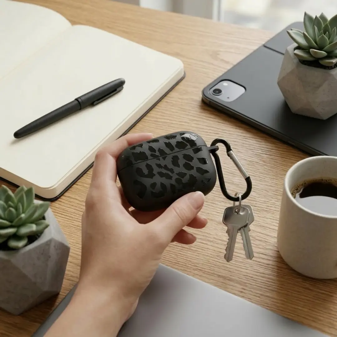 NUVEX Hoesje AirPods Pro 3 - Zwart Grafisch Patroon