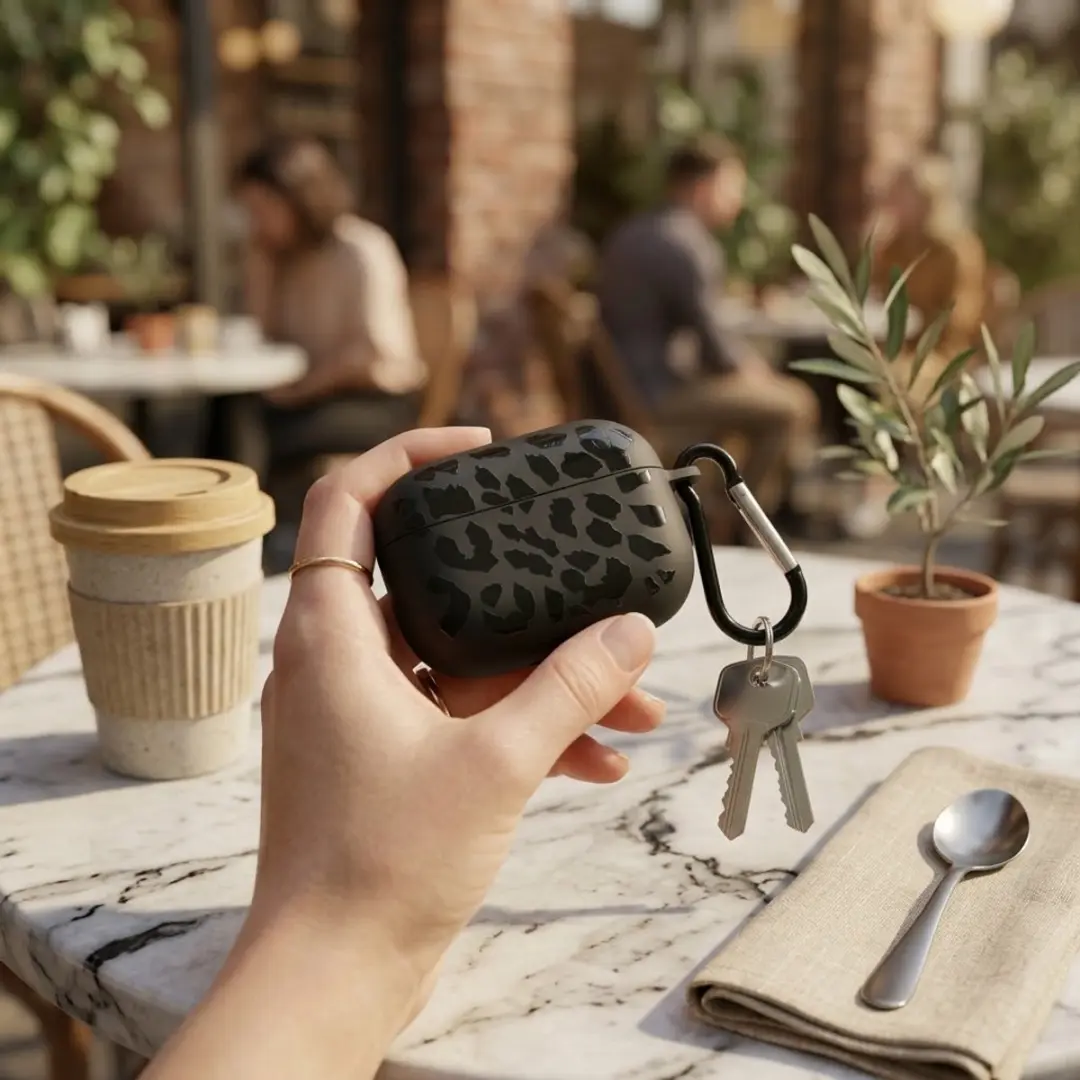 NUVEX Hoesje AirPods Pro 3 - Zwart Grafisch Patroon