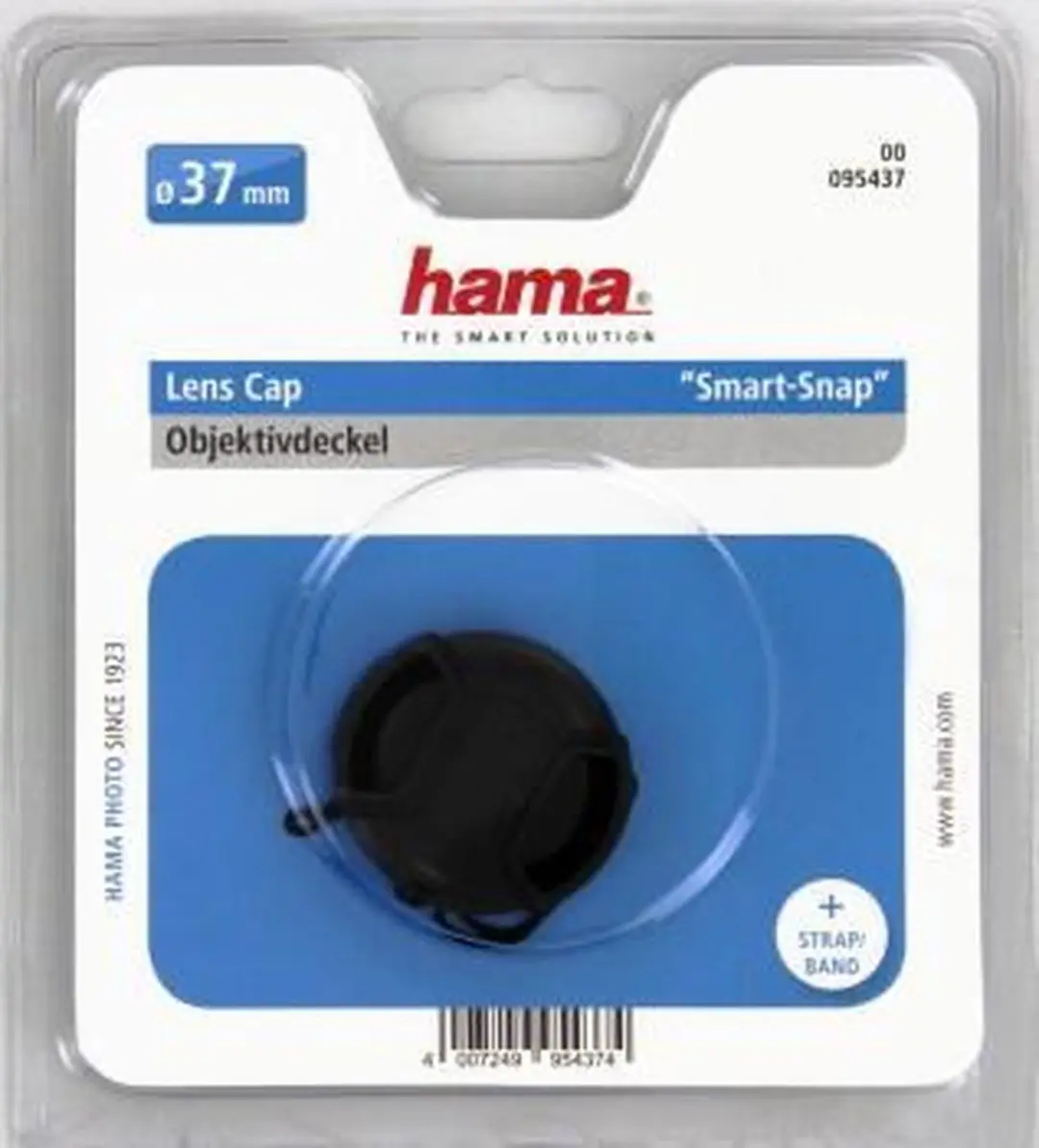 Hama Lens Caps Smart-Snap M37 - 37mm - Zwart