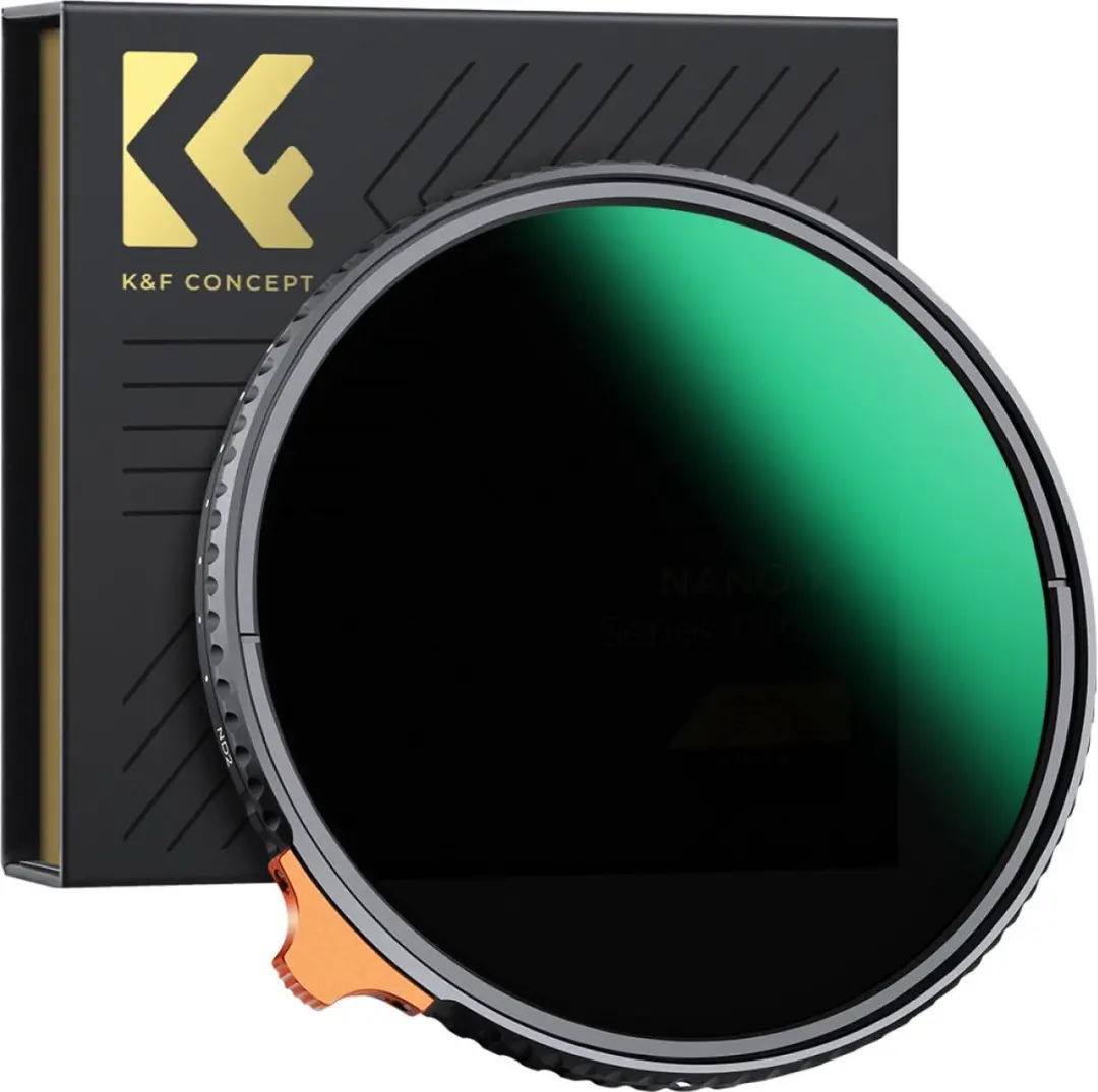 K&F Concept 82mm ND2-400 Variabel Grijsfilter - 2-8 Stops