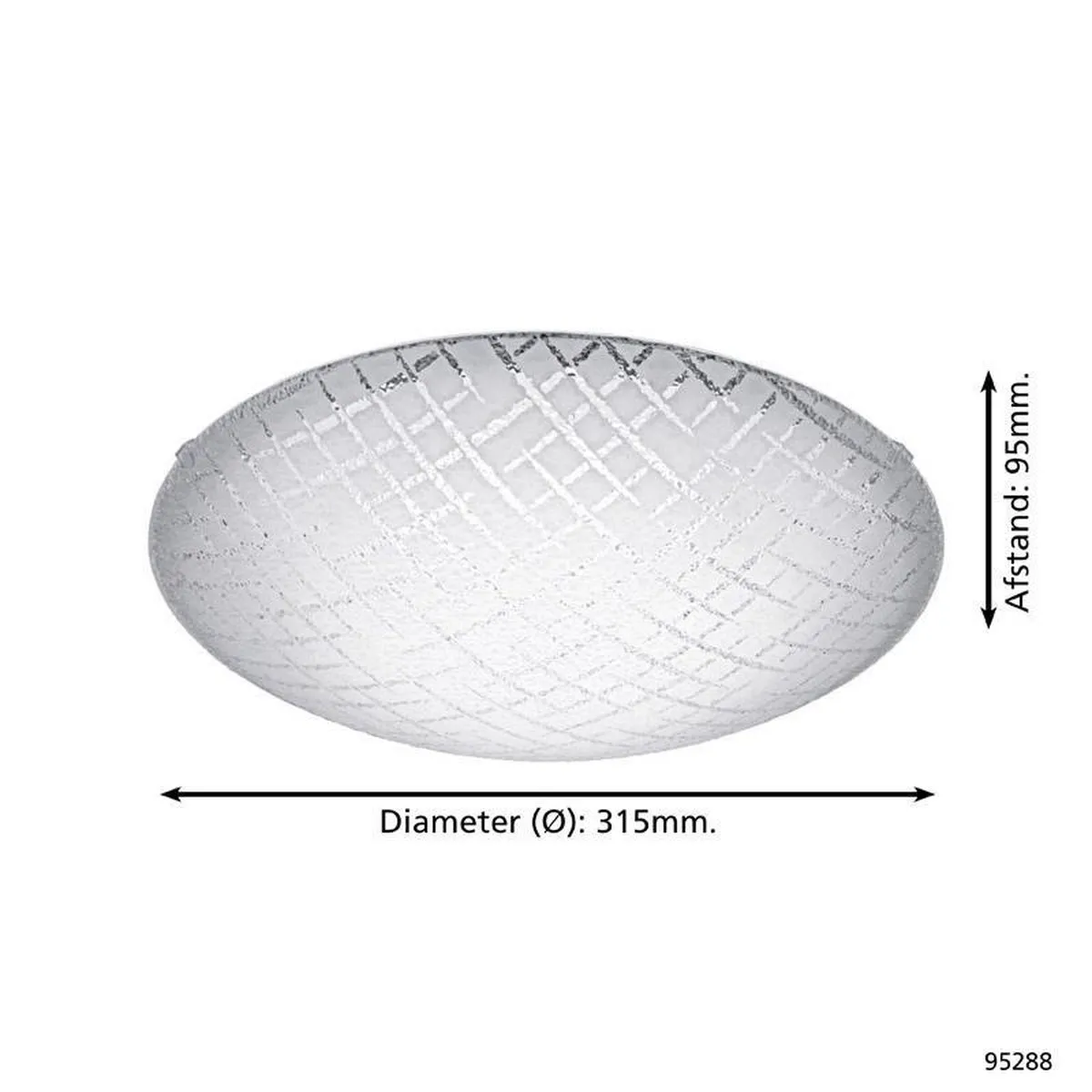 Eglo Riconto 1 Wandlamp - Ø315mm - Wit
