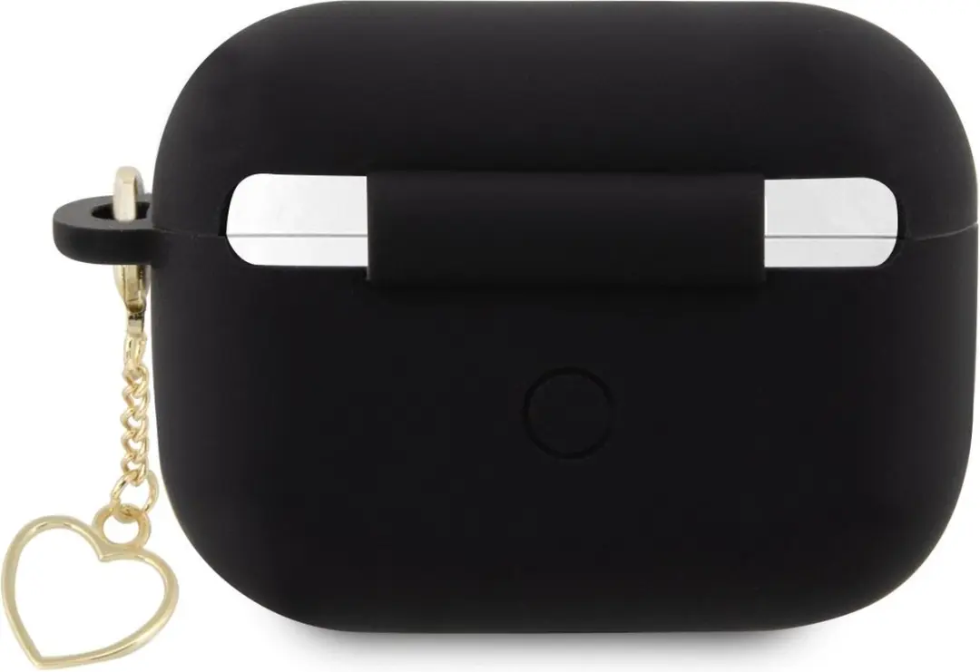 GUESS Heart Silicone Hoesje AirPods Pro 2 - Zwart