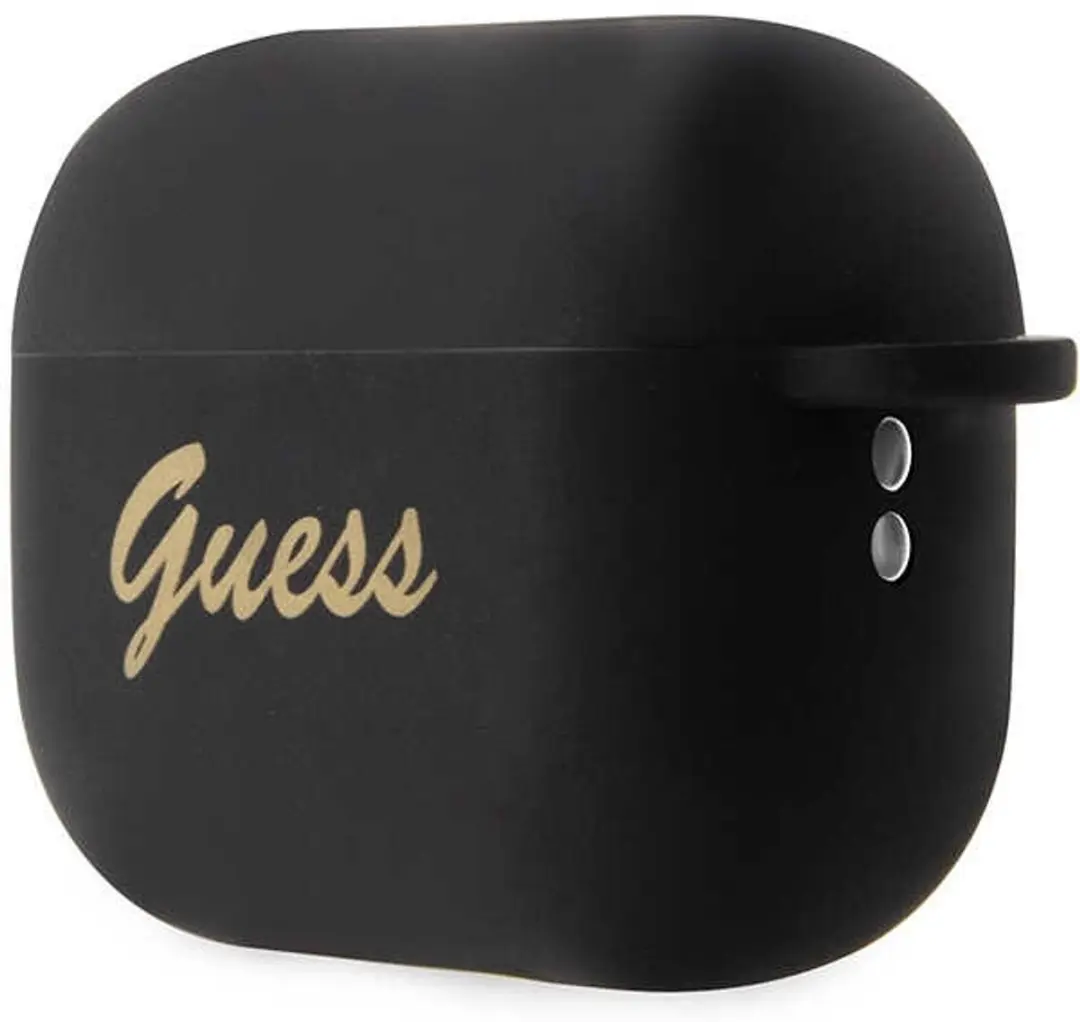 GUESS Heart Silicone Hoesje AirPods Pro 2 - Zwart