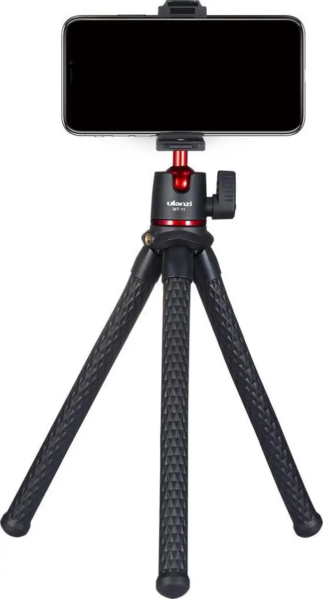 Ulanzi MT-11 Flexibel Statief - Telefoonhouder - Max 3kg - Rood/Zwart